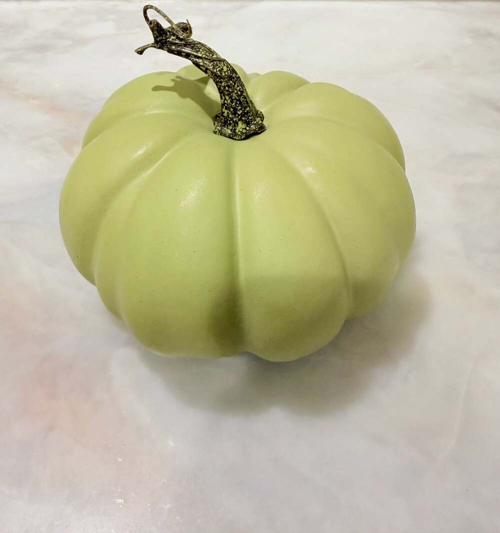 Sage Green Artificial Foam Pumpkin Table Decoration